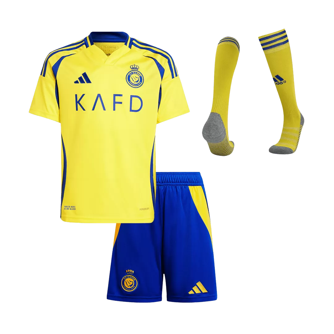 Kids Al Nassr Custom Home Full Soccer Kits
2024/25