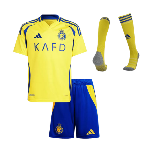 Kids Al Nassr Custom Home Full Soccer Kits
2024/25