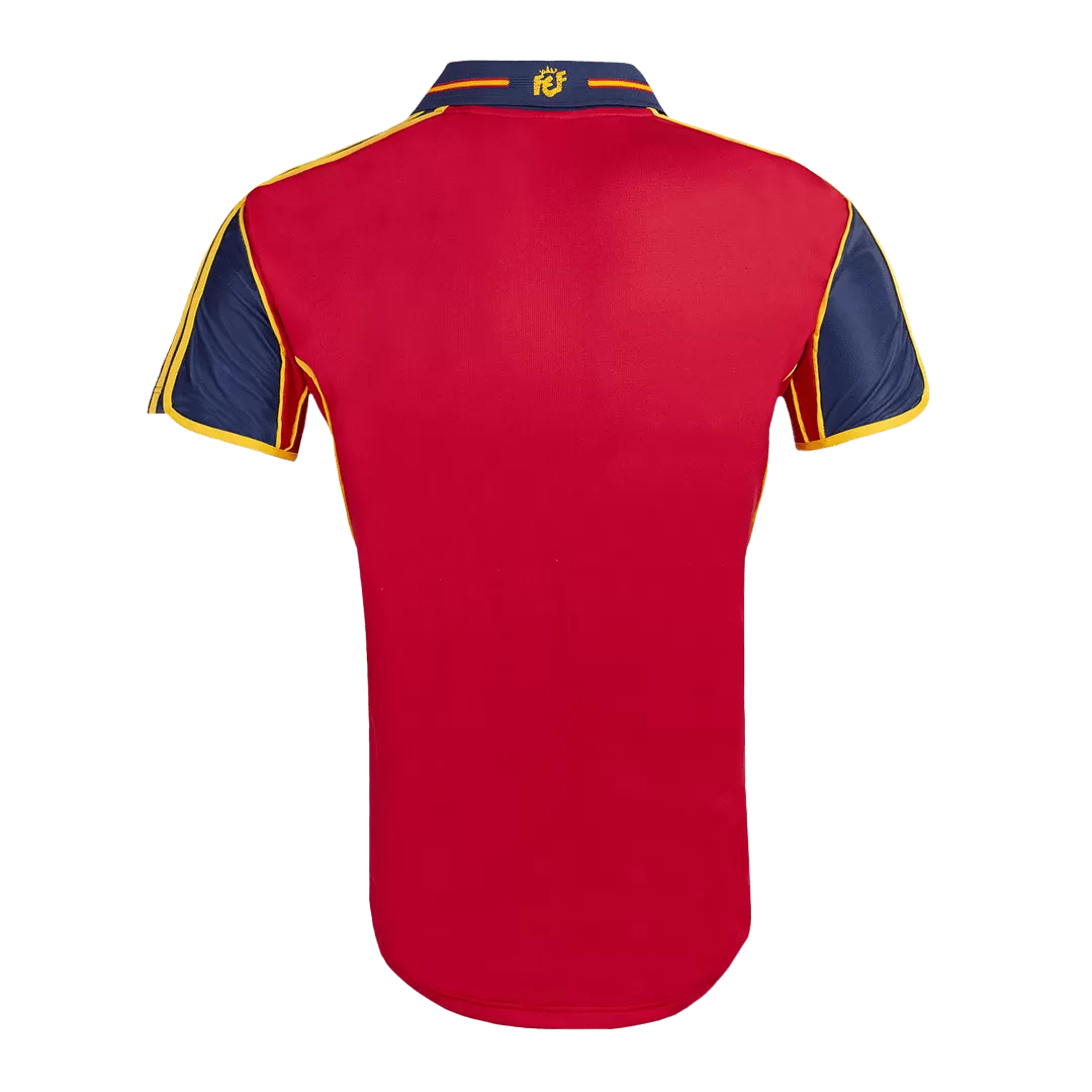 Spain Retro Jersey Home Soccer Shirt 2000