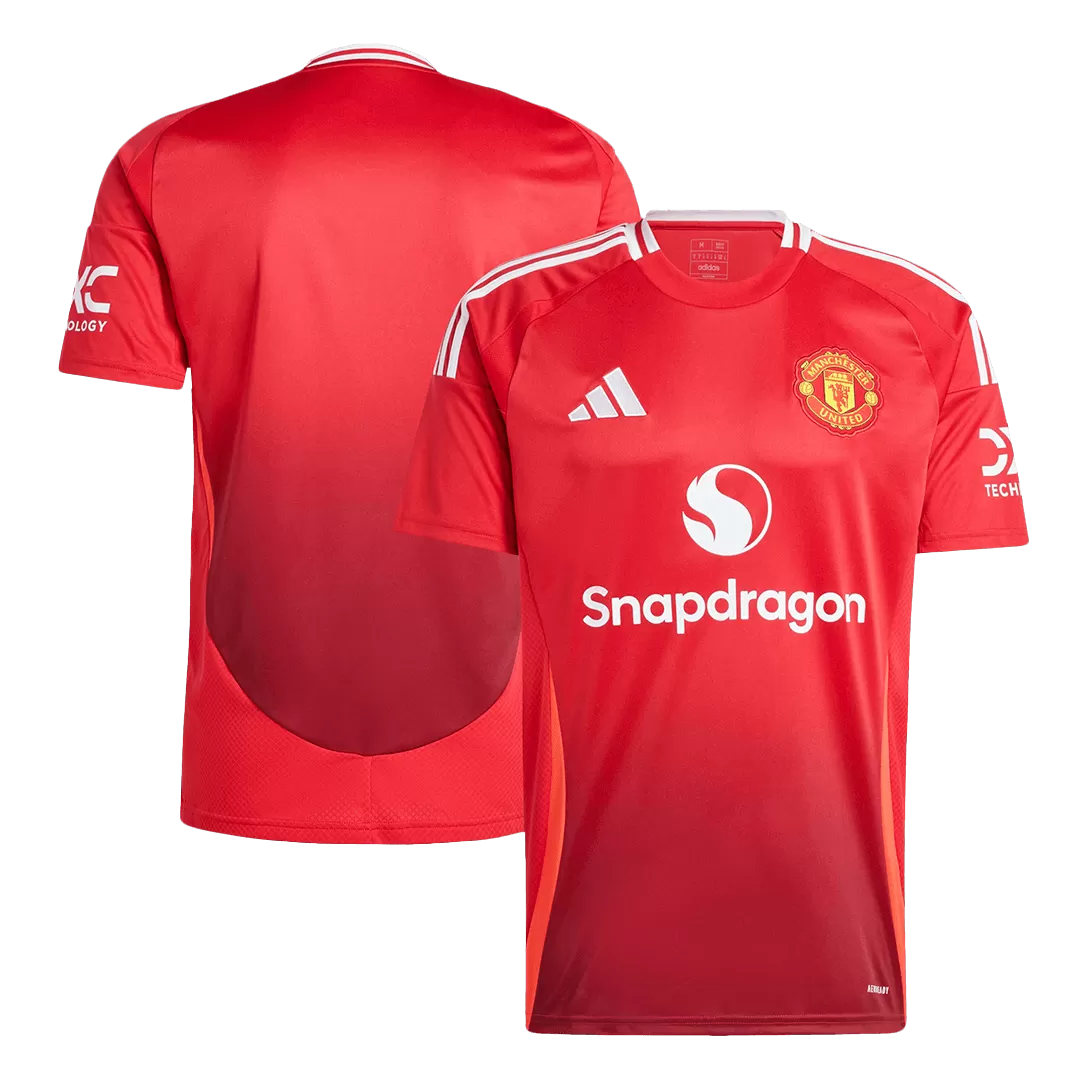 Men's Manchester United Home Soccer Jersey Shirt 2024/25