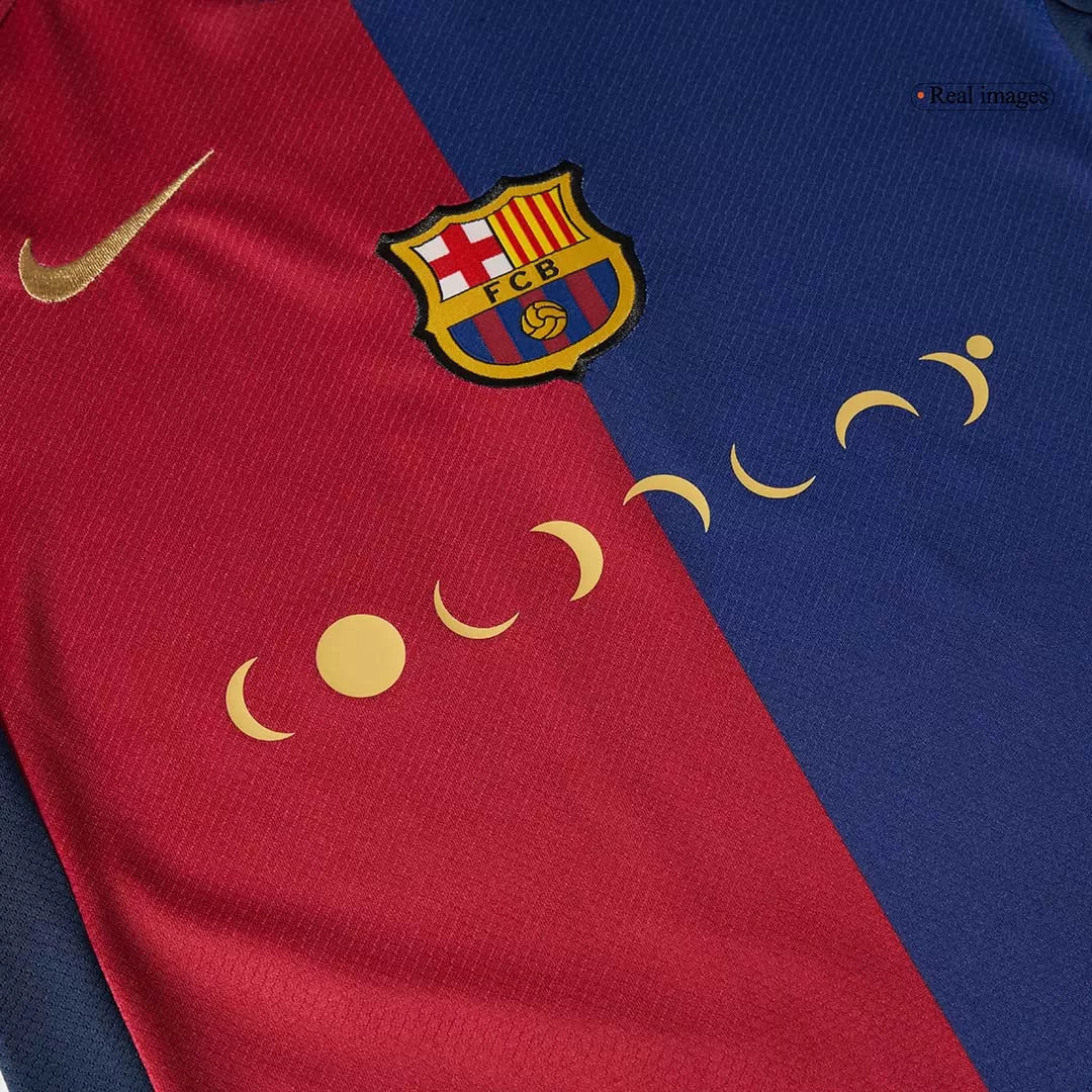 Kids Barcelona Custom Home Soccer Kits 2024/25 COLDPLAY