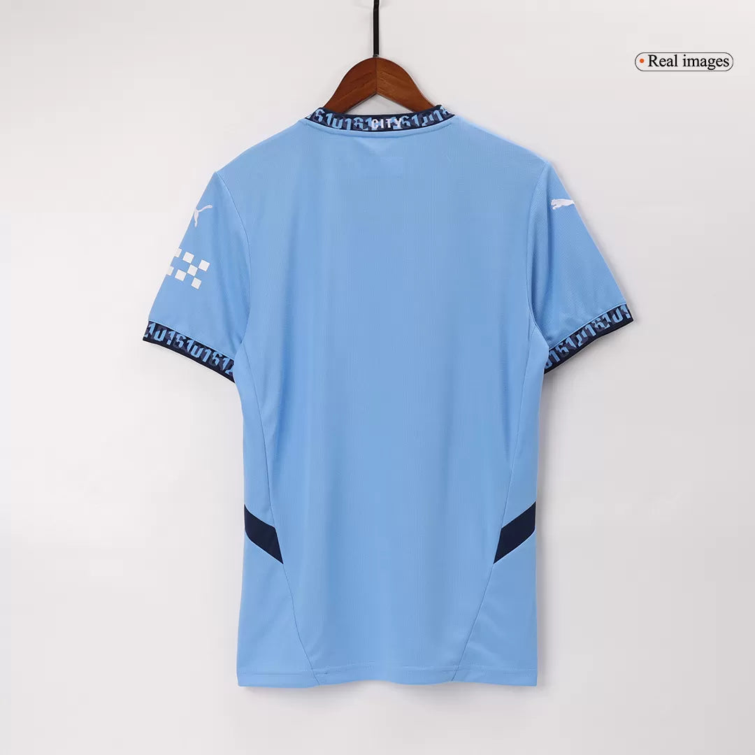 Manchester City Soccer Jersey Home Custom Shirt 2024/25