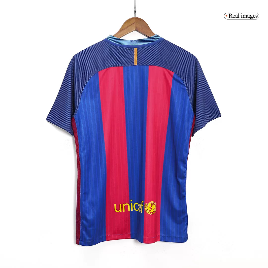 Barcelona Jersey Custom Home Soccer Retro Jersey 2016/17
