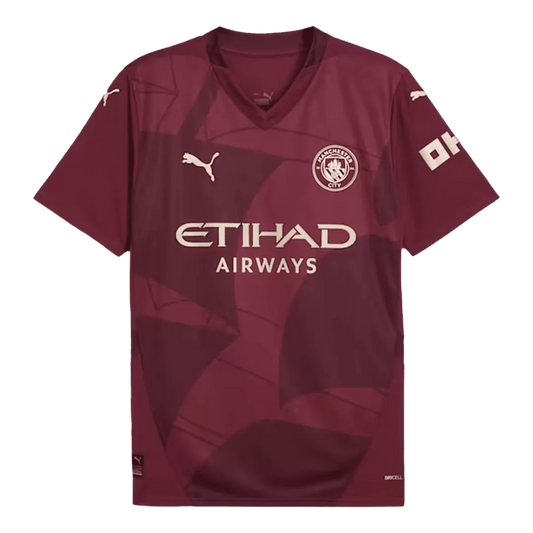 Manchester City Soccer Jersey Third Away Custom Shirt 2024/25