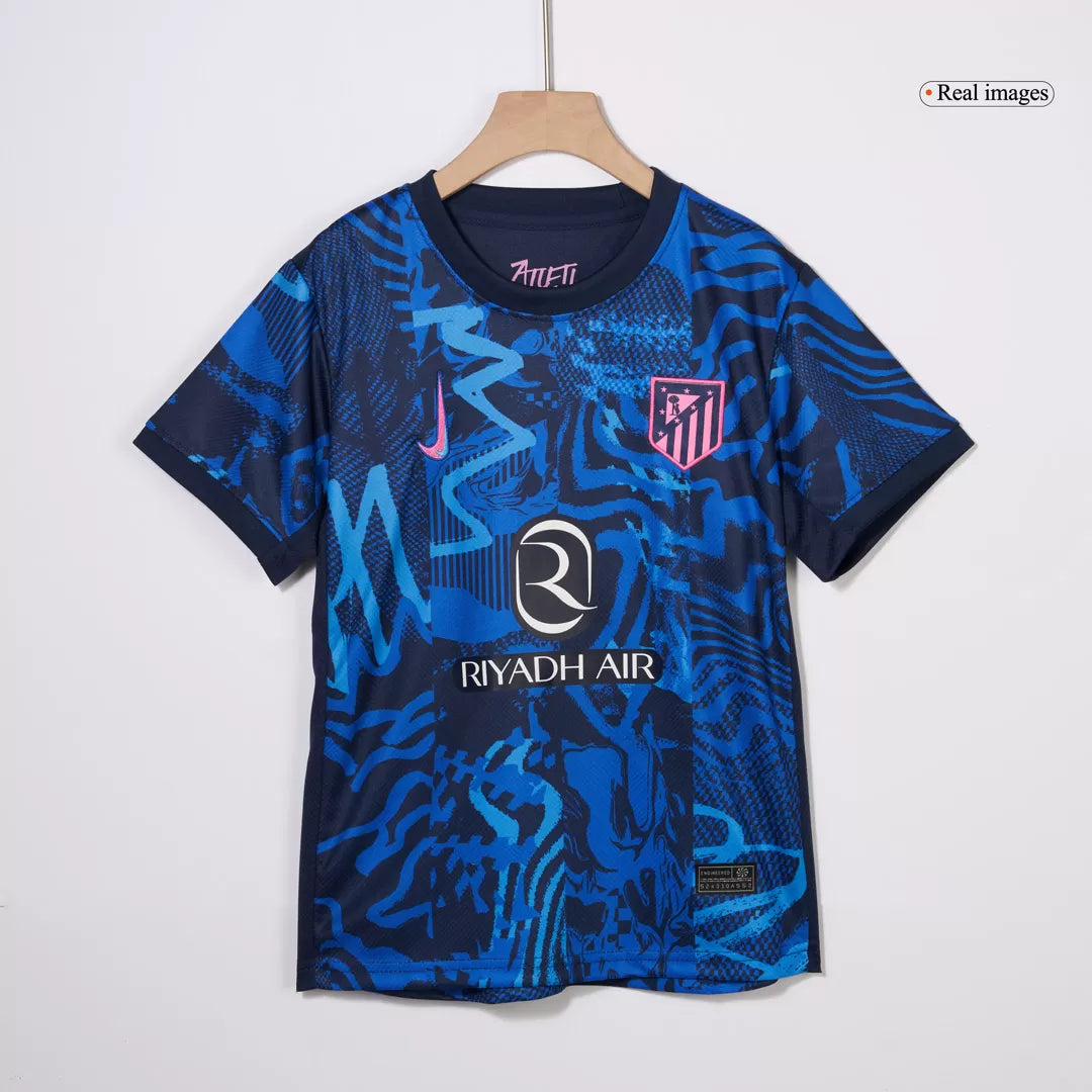 Kids Atletico Madrid Custom Third Away Full Soccer Kits
2024/25