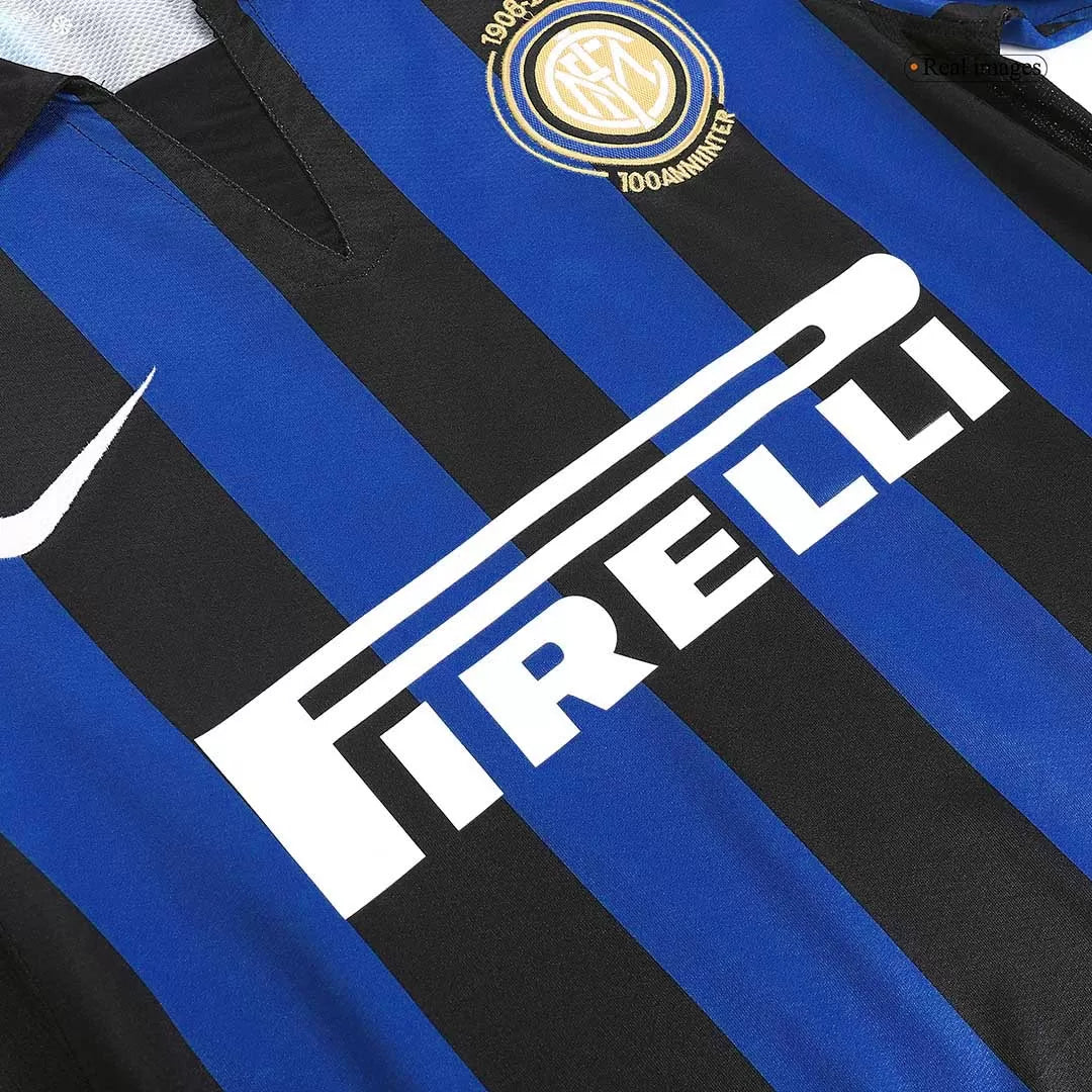 Inter Milan Jersey Custom Home Soccer Retro Jersey 2007/08