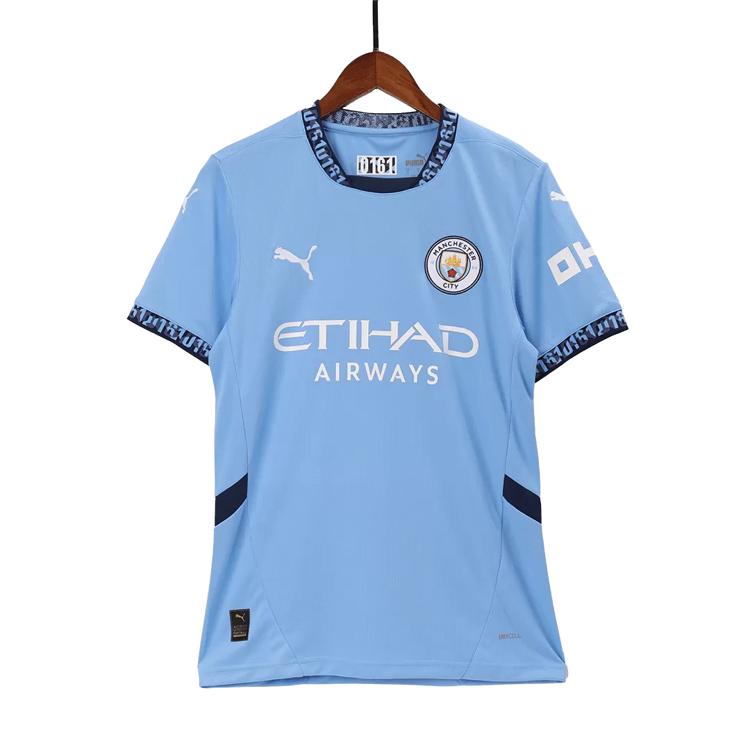 Manchester City Soccer Jersey Home Custom Shirt 2024/25