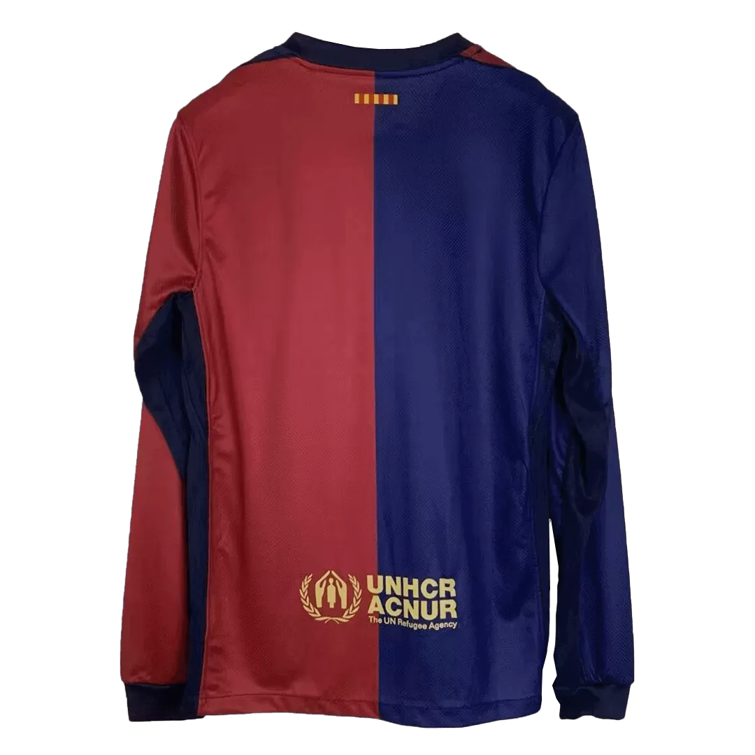 Barcelona Retro Jersey Home Long Sleeve Soccer Shirt 2024/25