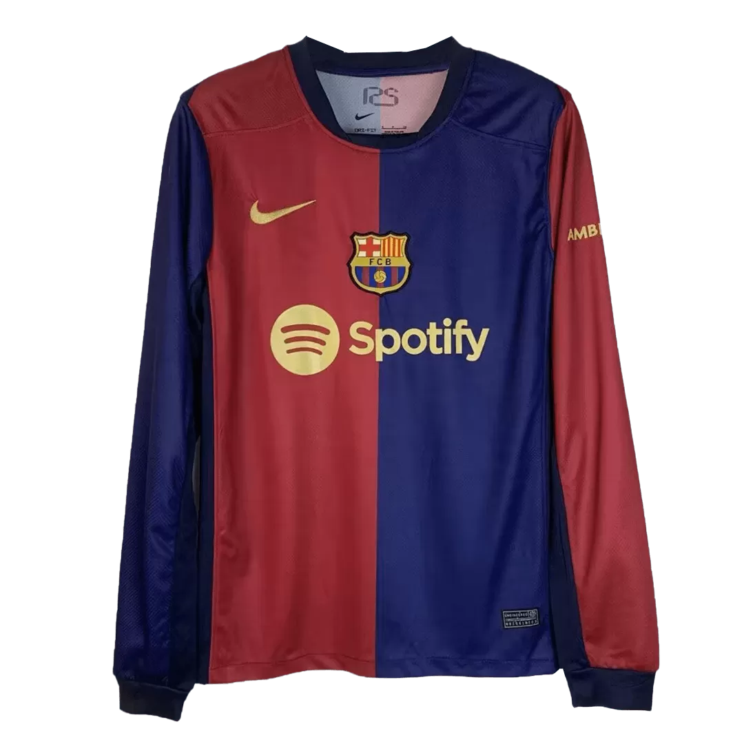 Barcelona Retro Jersey Home Long Sleeve Soccer Shirt 2024/25