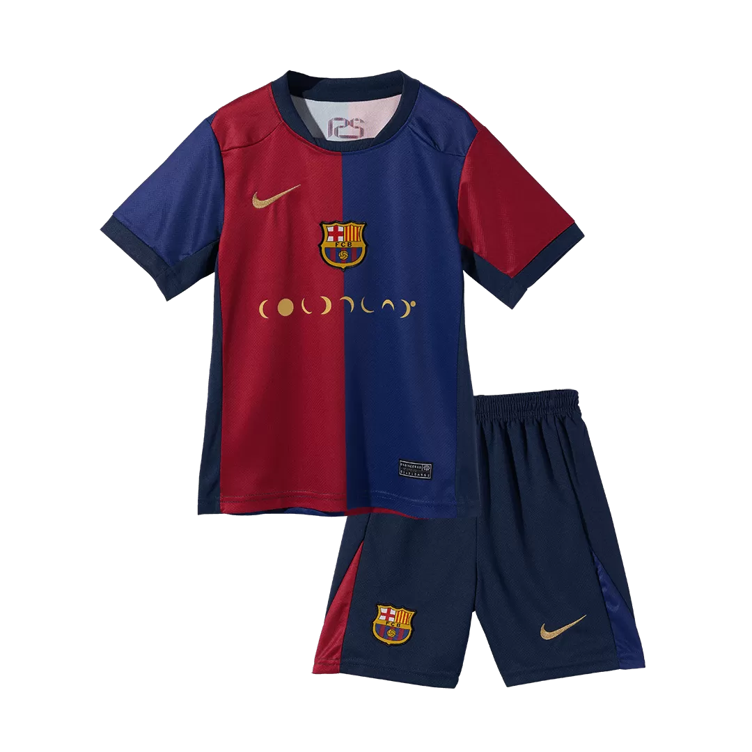 Kids Barcelona Custom Home Soccer Kits 2024/25 COLDPLAY