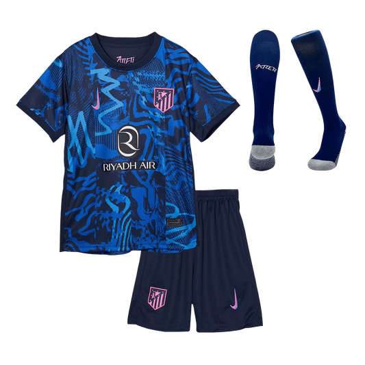 Kids Atletico Madrid Custom Third Away Full Soccer Kits
2024/25