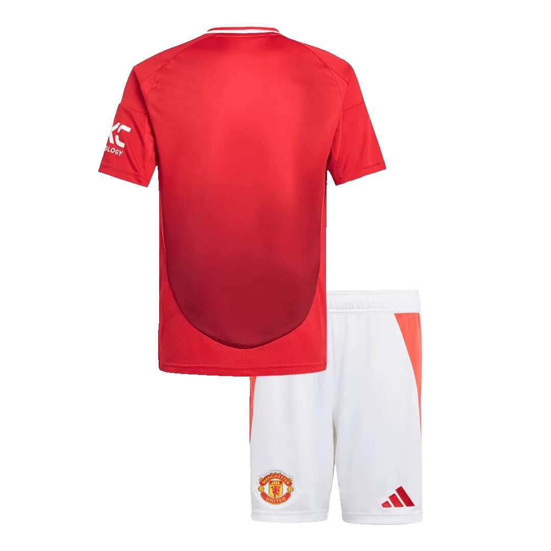 Kids Manchester United Custom Home Soccer Kits 2024/25