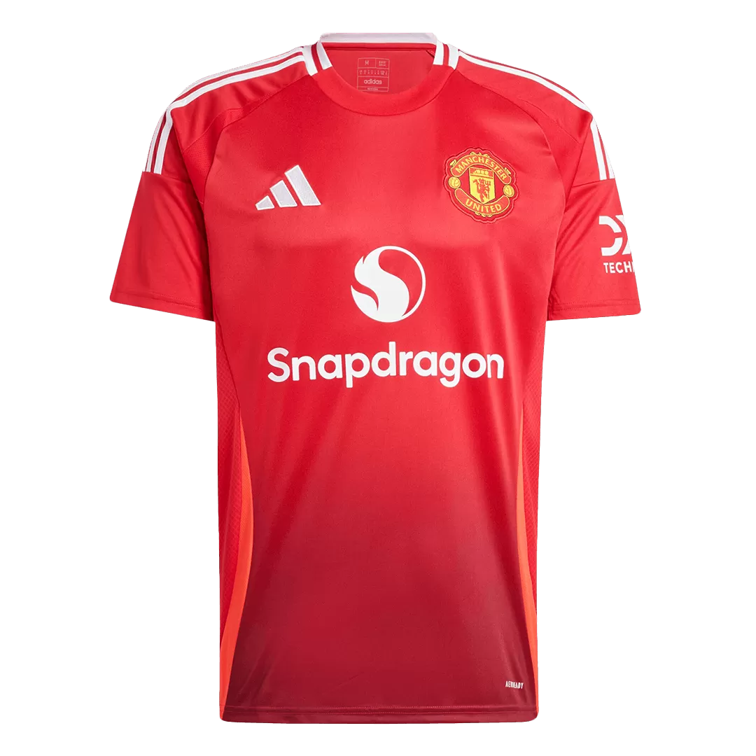 Men's Manchester United Home Soccer Jersey Shirt 2024/25