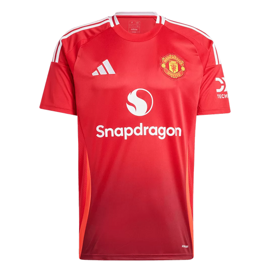 Men's Manchester United Home Soccer Jersey Shirt 2024/25