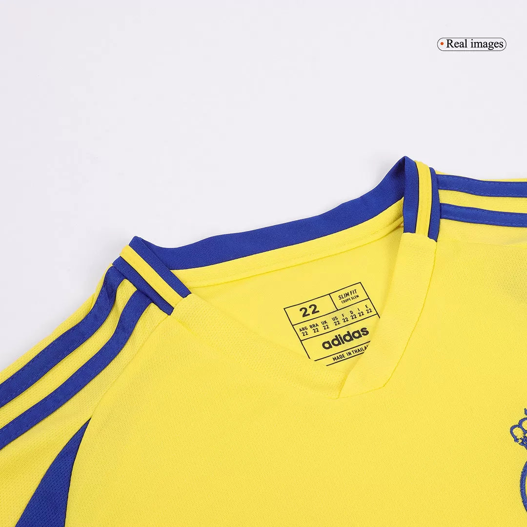 Kids Al Nassr Custom Home Soccer Kits 2024/25