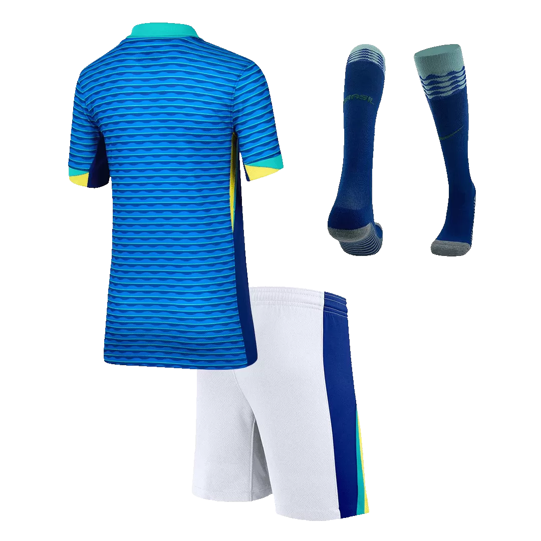 Kids Brazil Custom Away Full Soccer Kits
2024
