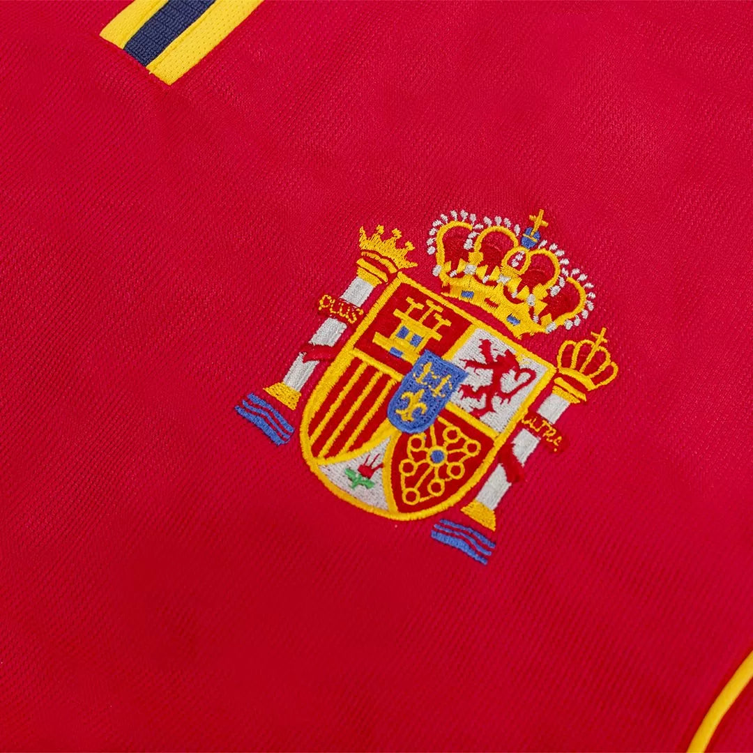 Spain Retro Jersey Home Soccer Shirt 2000
