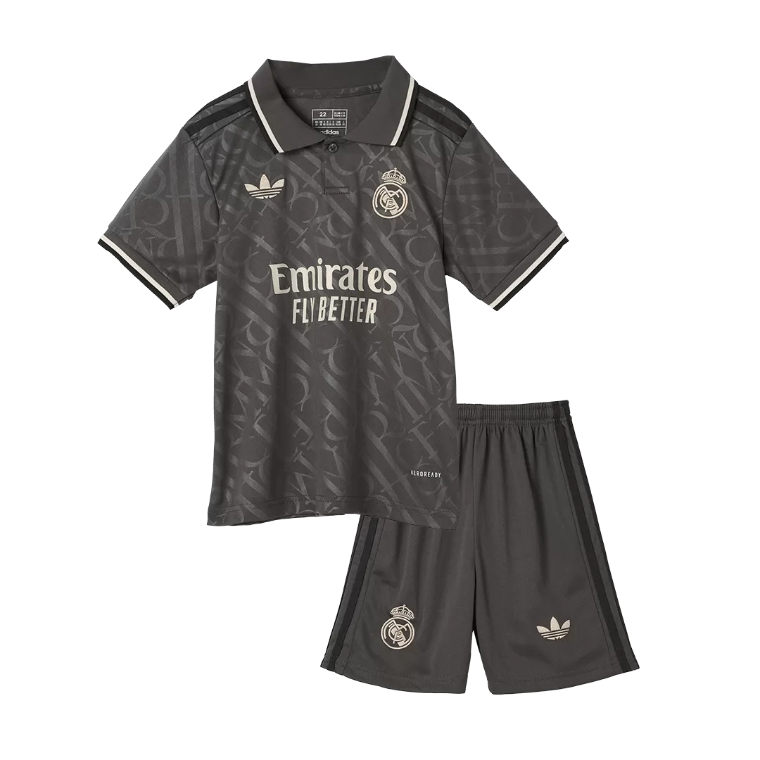 Kids Real Madrid Custom Third Away Full Soccer Kits
2024/25