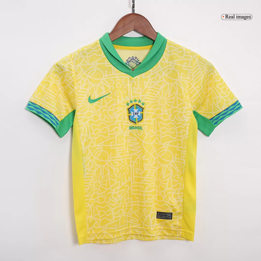 Kids Brazil Custom Home Full Soccer Kits
2024