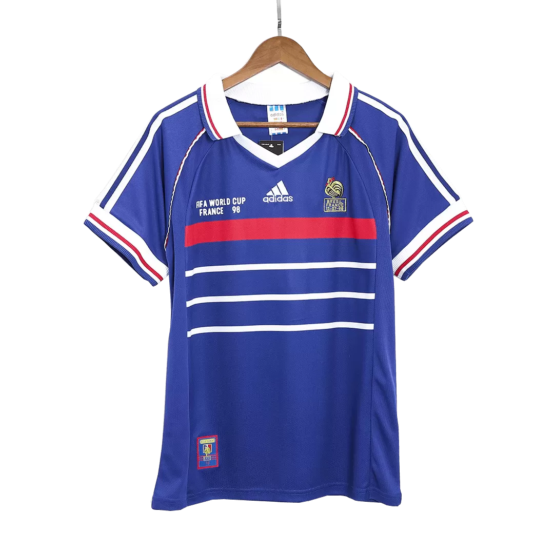 France World Cup Jersey Custom Home Soccer Retro Jersey 1998