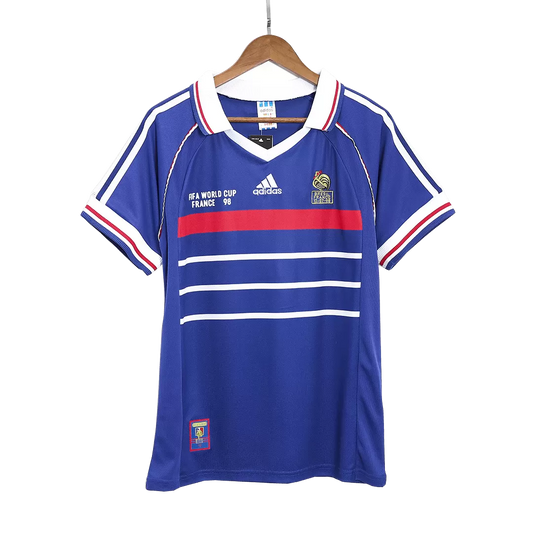 France World Cup Jersey Custom Home Soccer Retro Jersey 1998