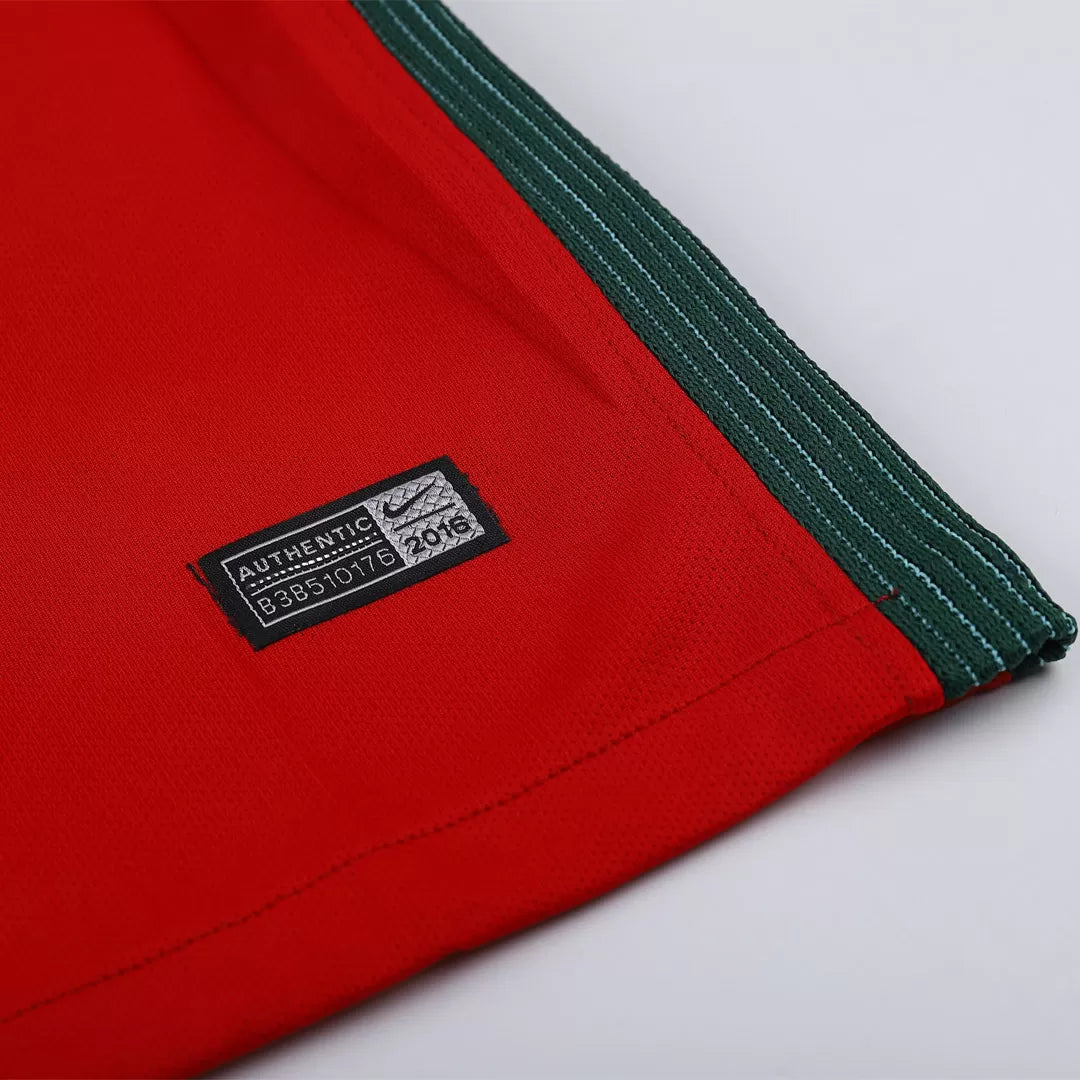 Portugal Retro Jersey Home Soccer Shirt 2016