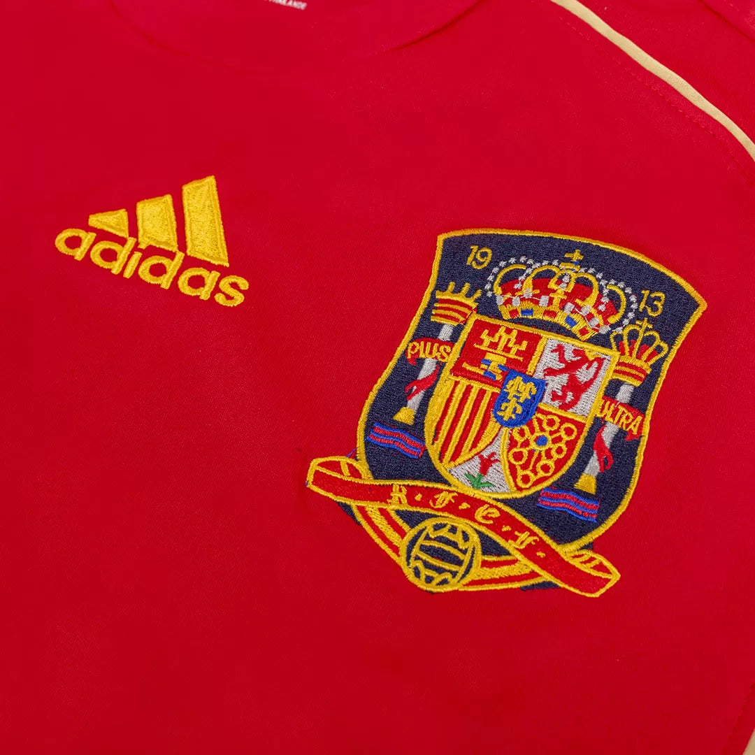 Spain Retro Jersey Home Soccer Shirt 2008
