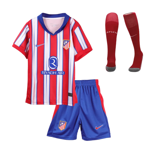Kids Atletico Madrid Custom Home Full Soccer Kits
2024/25