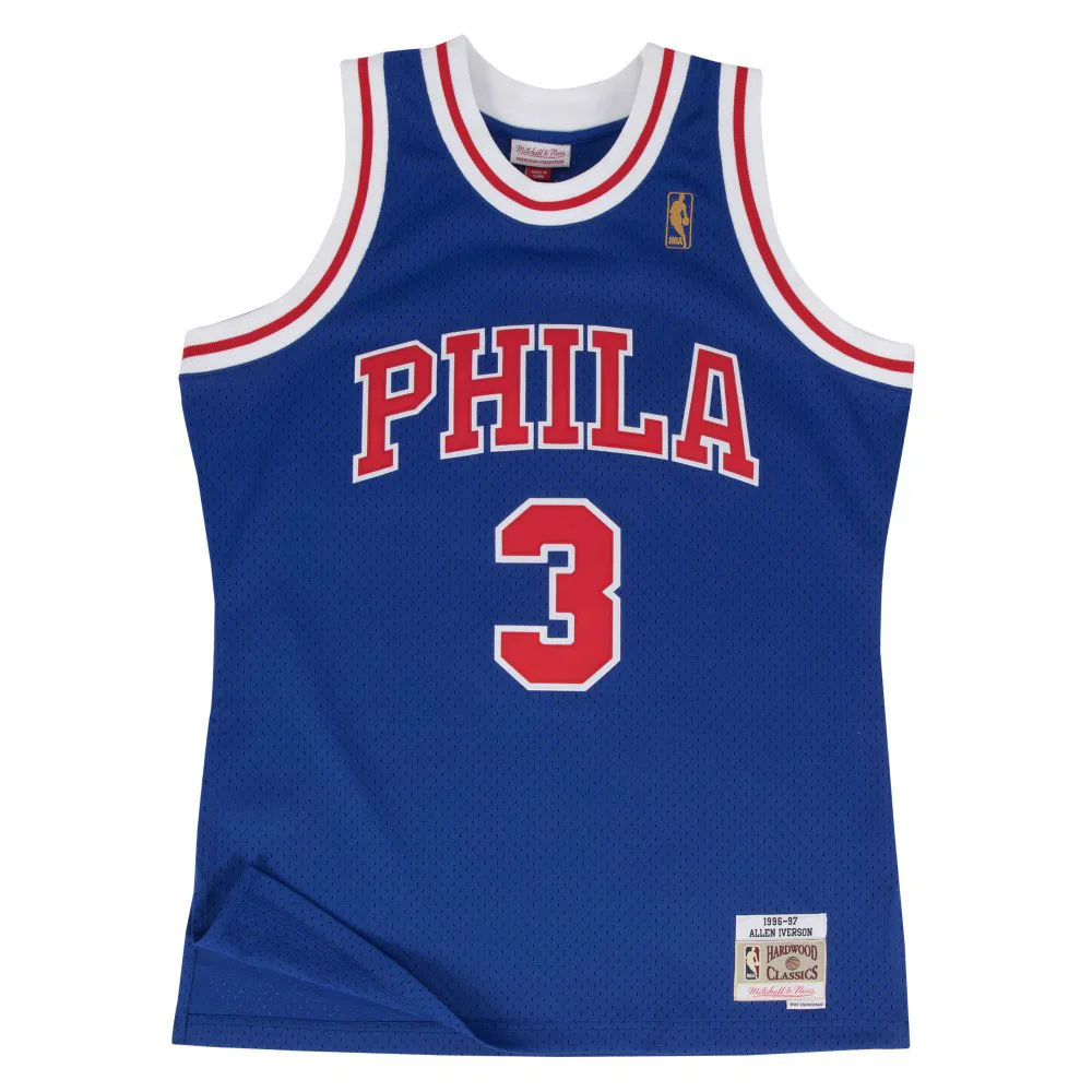 Allen Iverson Philadelphia 76ers 2000-01 Swingman Mitchell&Ness black NBA jersey