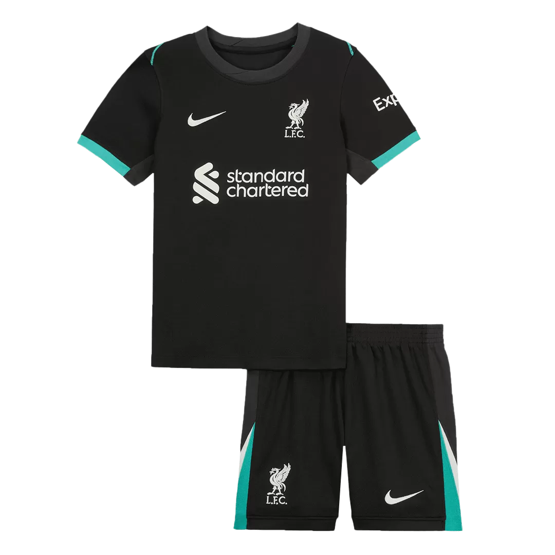 Kids Liverpool Custom Away Soccer Kits 2024/25