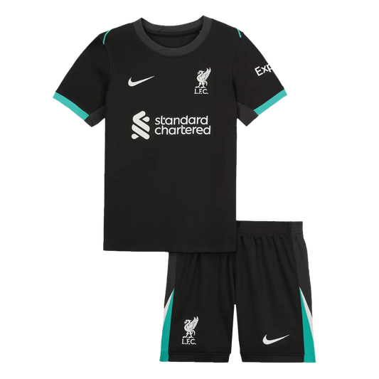 Kids Liverpool Custom Away Soccer Kits 2024/25