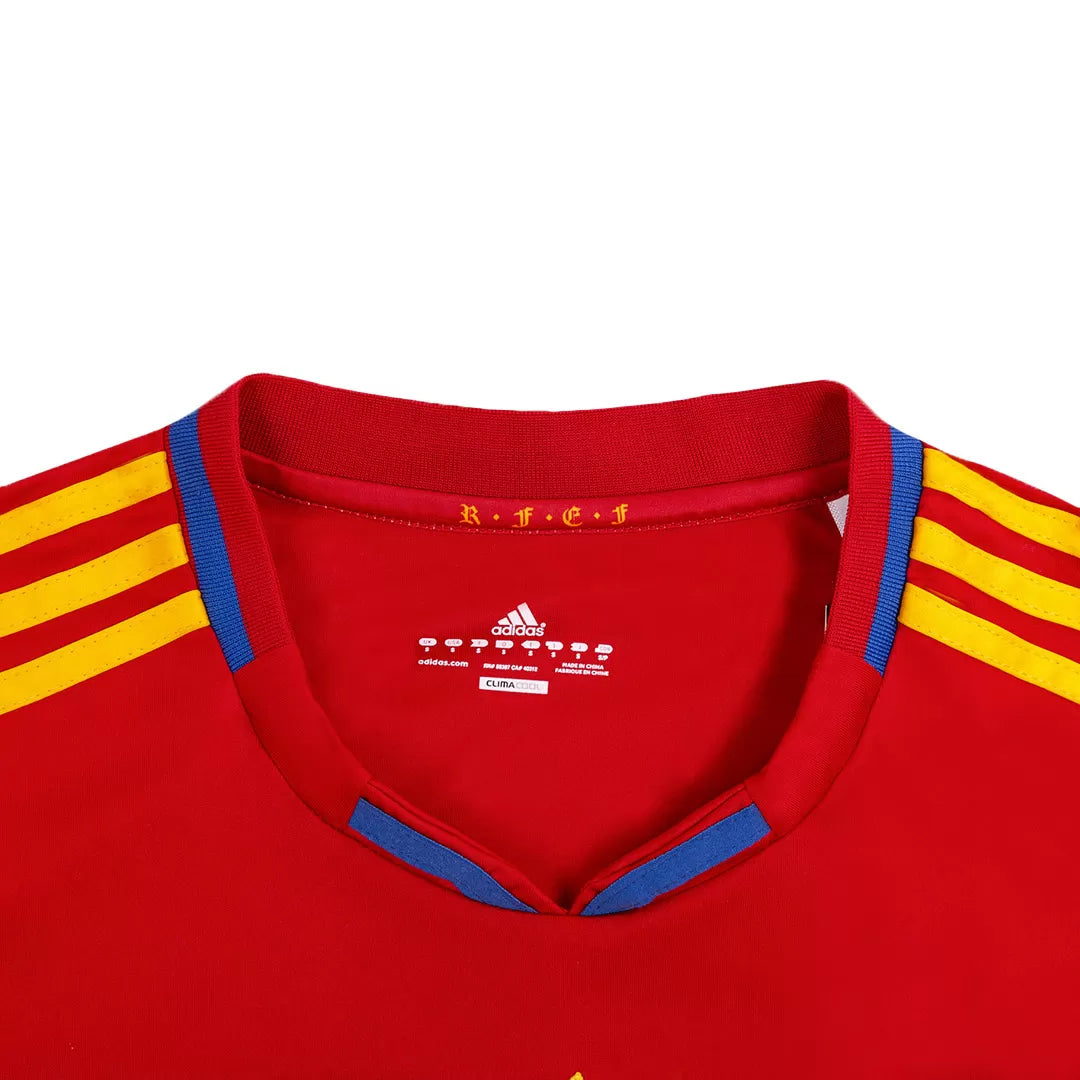 Spain Retro Jersey Home Soccer Shirt 2010