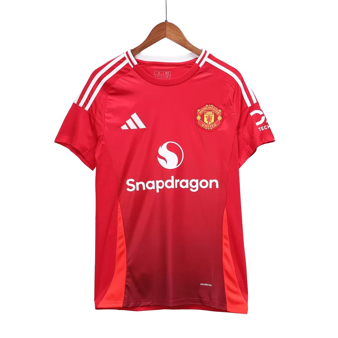 Men's Manchester United Home Soccer Jersey Shirt 2024/25