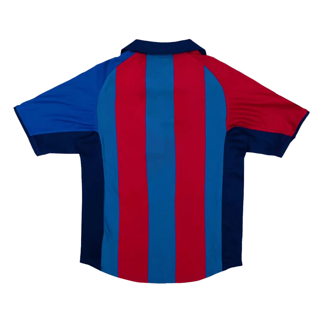 Barcelona Retro Jersey Home Soccer Shirt 2001/02