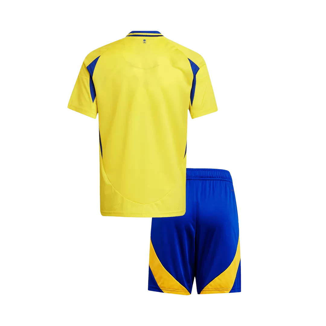 Kids Al Nassr Custom Home Soccer Kits 2024/25