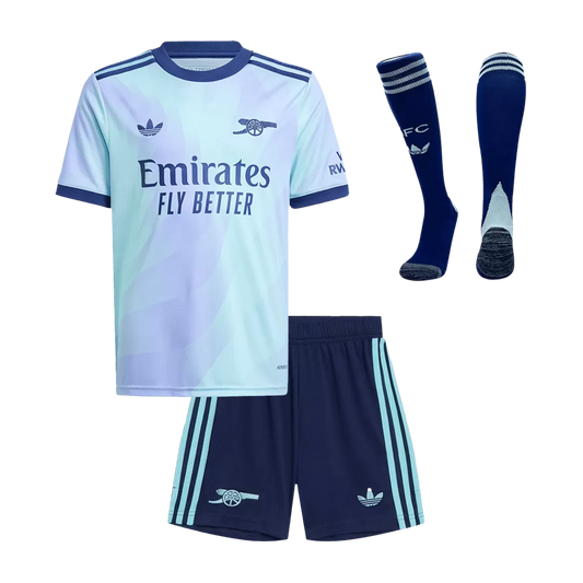 Kids Arsenal Custom Third Away Full Soccer Kits
2024/25
