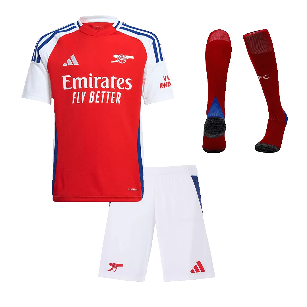 Kids Arsenal Custom Home Full Soccer Kits
2024/25