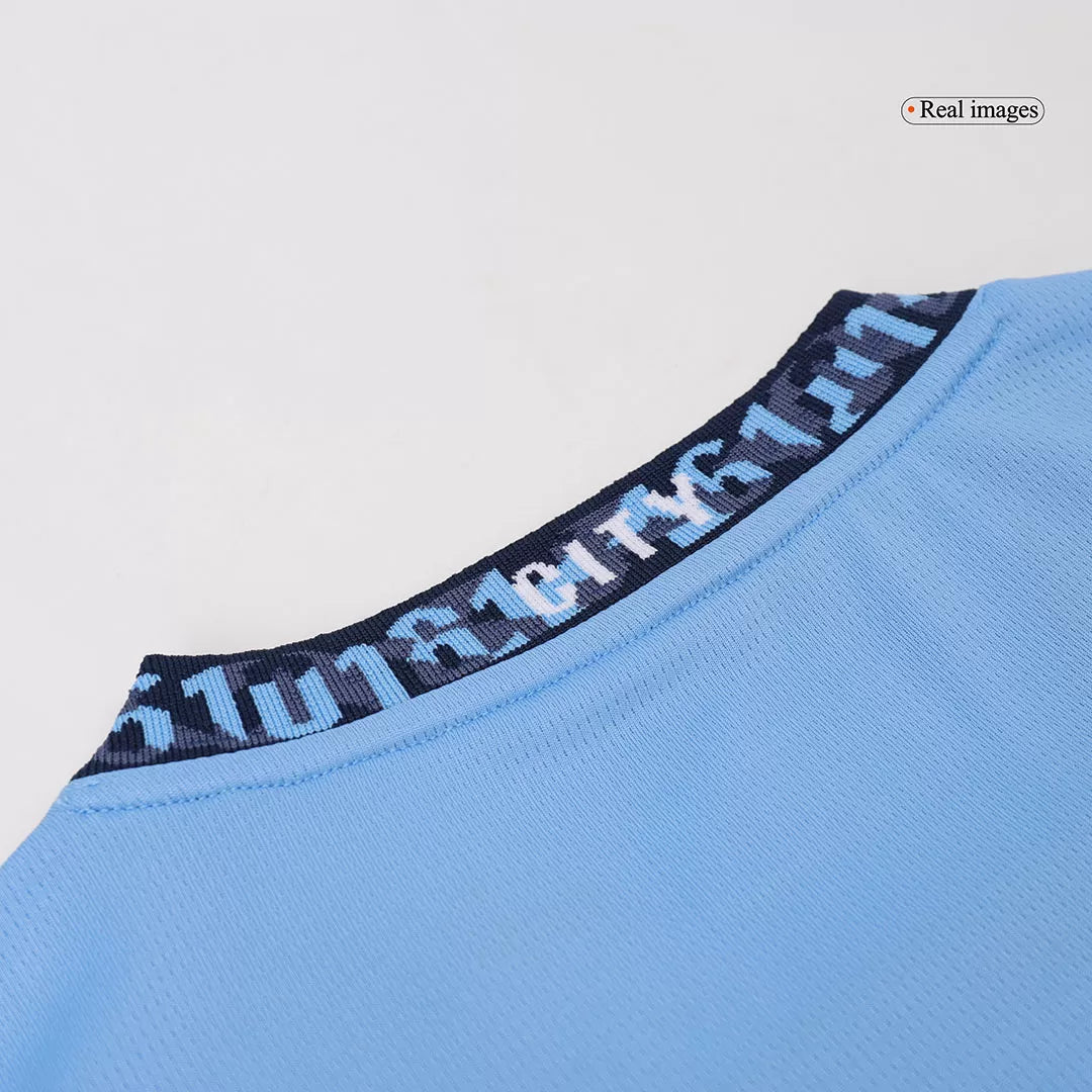 Manchester City Soccer Jersey Home Custom Shirt 2024/25