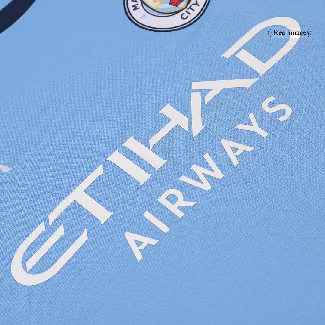Manchester City Soccer Jersey Home Custom Shirt 2024/25