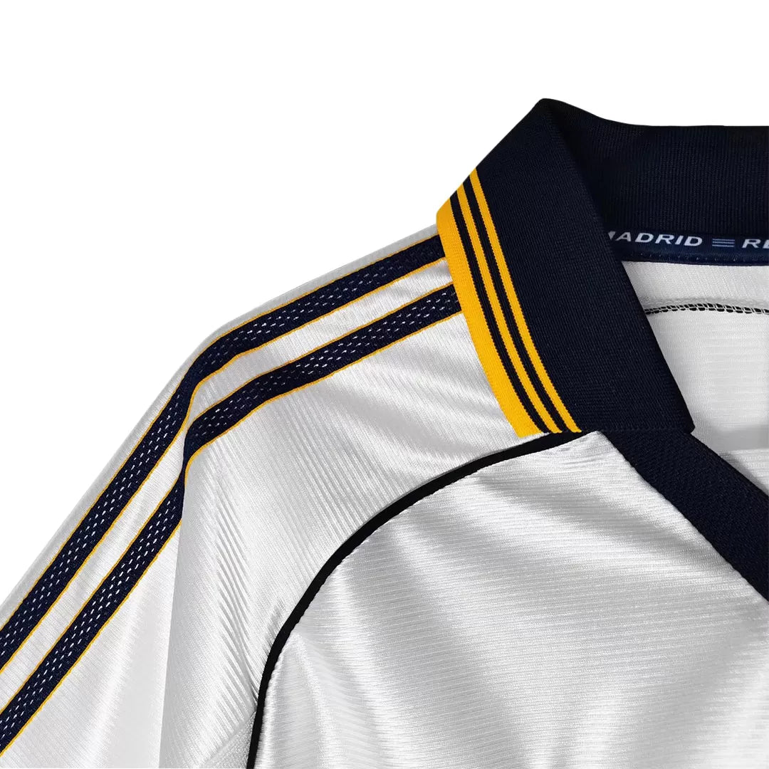Real Madrid Retro Jersey Home Soccer Shirt 1998/00