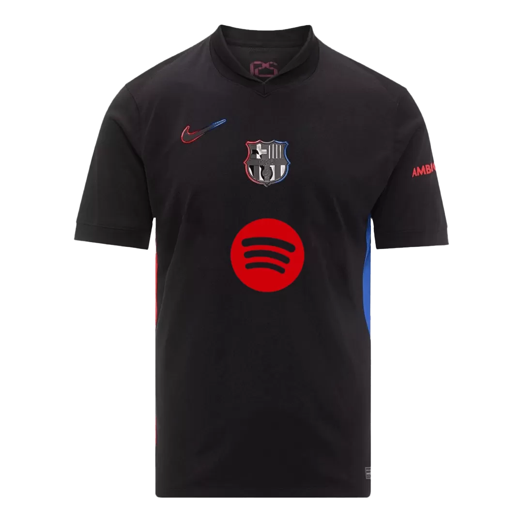 Barcelona Soccer Jersey Away Custom Shirt 2024/25 Spotify Logo Without Text