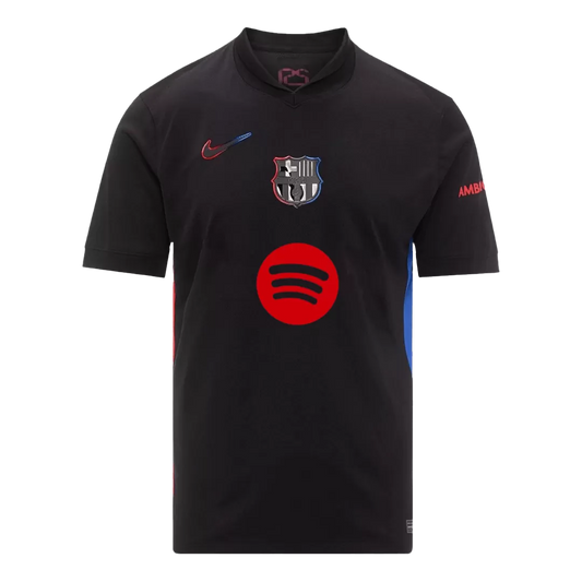 Barcelona Soccer Jersey Away Custom Shirt 2024/25 Spotify Logo Without Text