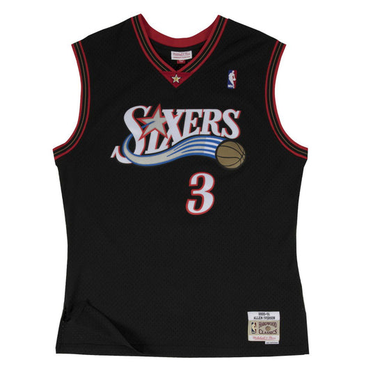 Allen Iverson Philadelphia 76ers 2000-01 Swingman Mitchell&Ness black NBA jersey
