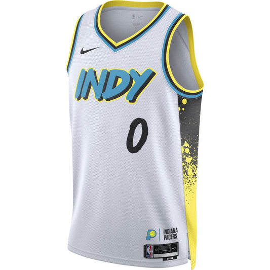 NBA Tyrese Haliburton Indiana Pacers Nike 2024/25 City Edition Swingman Jersey
